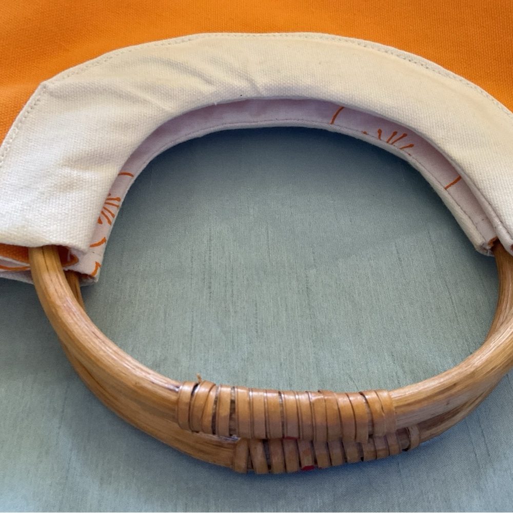 Clarins Orange and White Tote Women's Bag - Picture 6 of 10